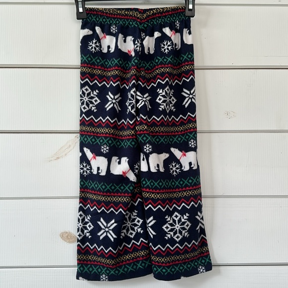 Jammies For Your Families Holly Jolly Polar Bear Henley Pajama PJ Set NEW Size 6 - Picture 10 of 12